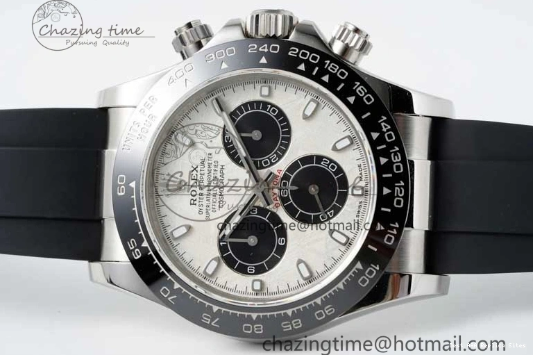 Good Copy Rolex Watches Oysterflex 116519 on 1:1 Best Edition Strap 2269 Rubber ZeroBulk SA Daytona Dial QF Meteorite 0116